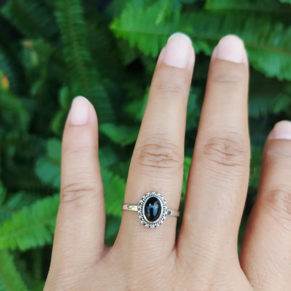 Cincin Perak 925 Wanita Permata Asli R765