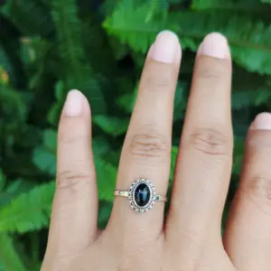 Cincin Perak 925 Wanita Permata Asli R765 - Gambar 7