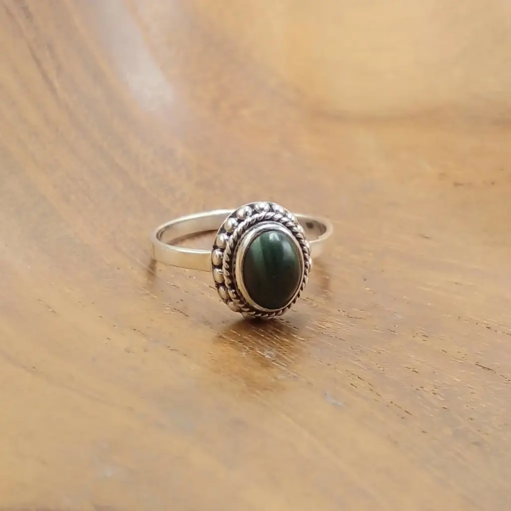 Cincin Perak 925 Wanita Permata Asli R765