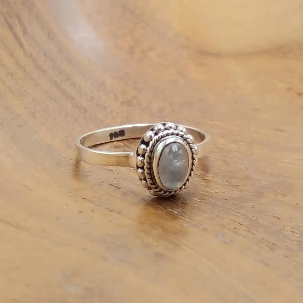 Cincin Perak 925 Wanita Permata Asli R765