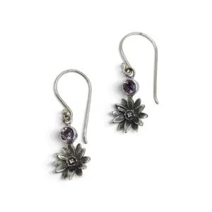 anting perak bunga