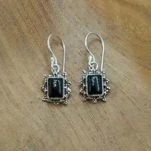 Anting Perak Bali Permata Asli Matahari Jawan E1821 - Gambar 5