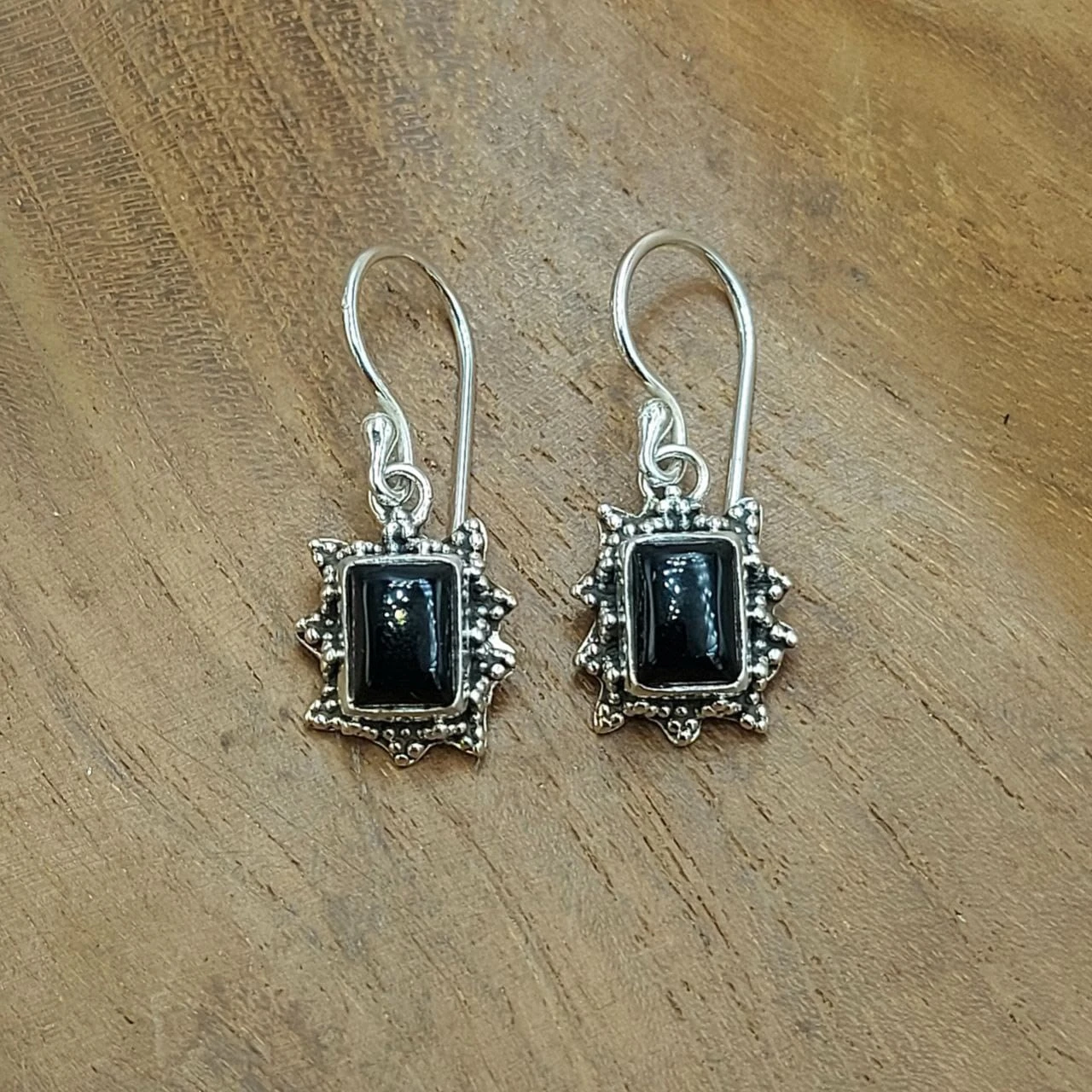 Anting Perak Bali Permata Asli Matahari Jawan E1821 - Gambar 5