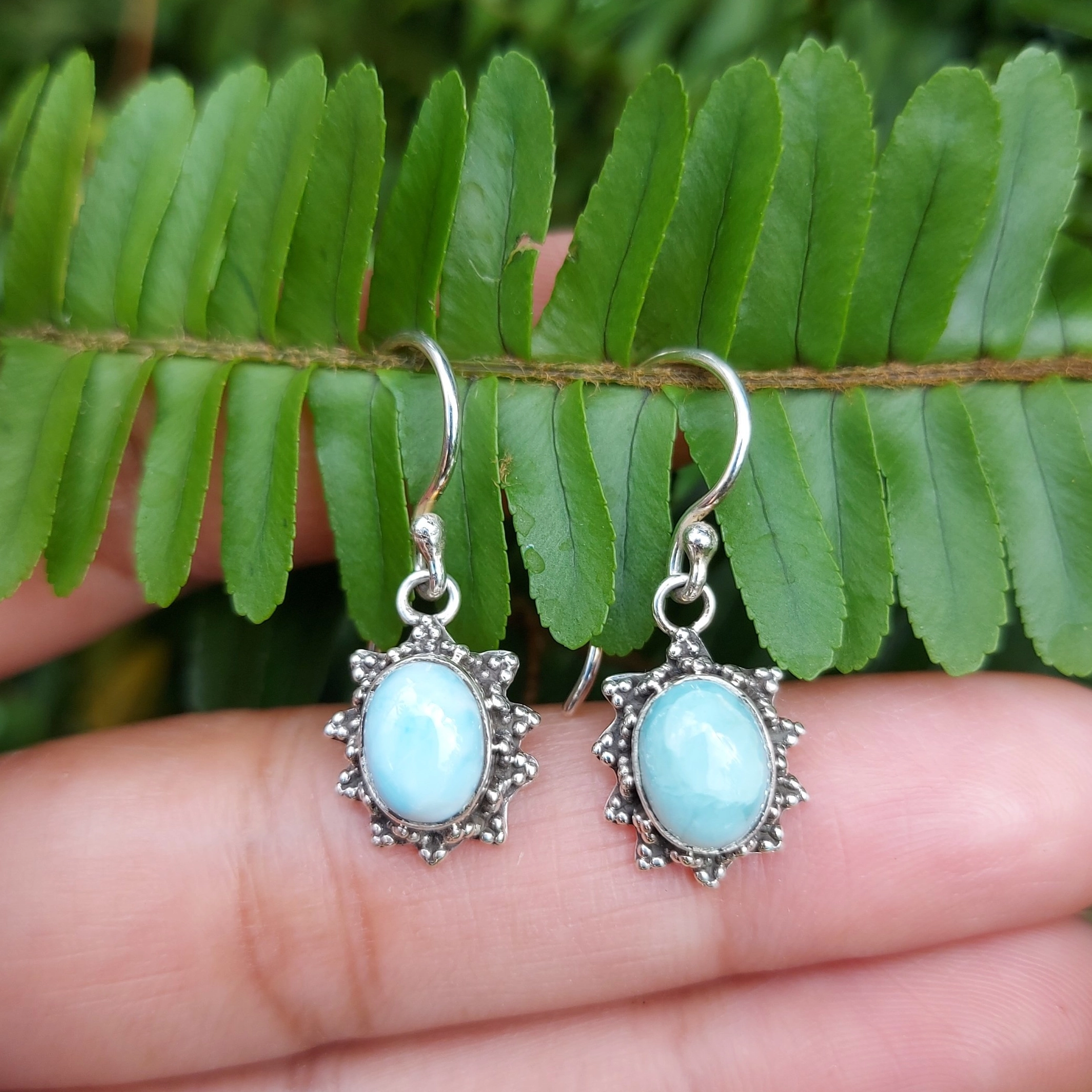 Anting Perak Bali Permata Asli Matahari Jawan E1821 - Gambar 7