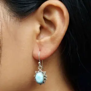 Anting Perak Bali Permata Asli Matahari Jawan E1821 - Gambar 6