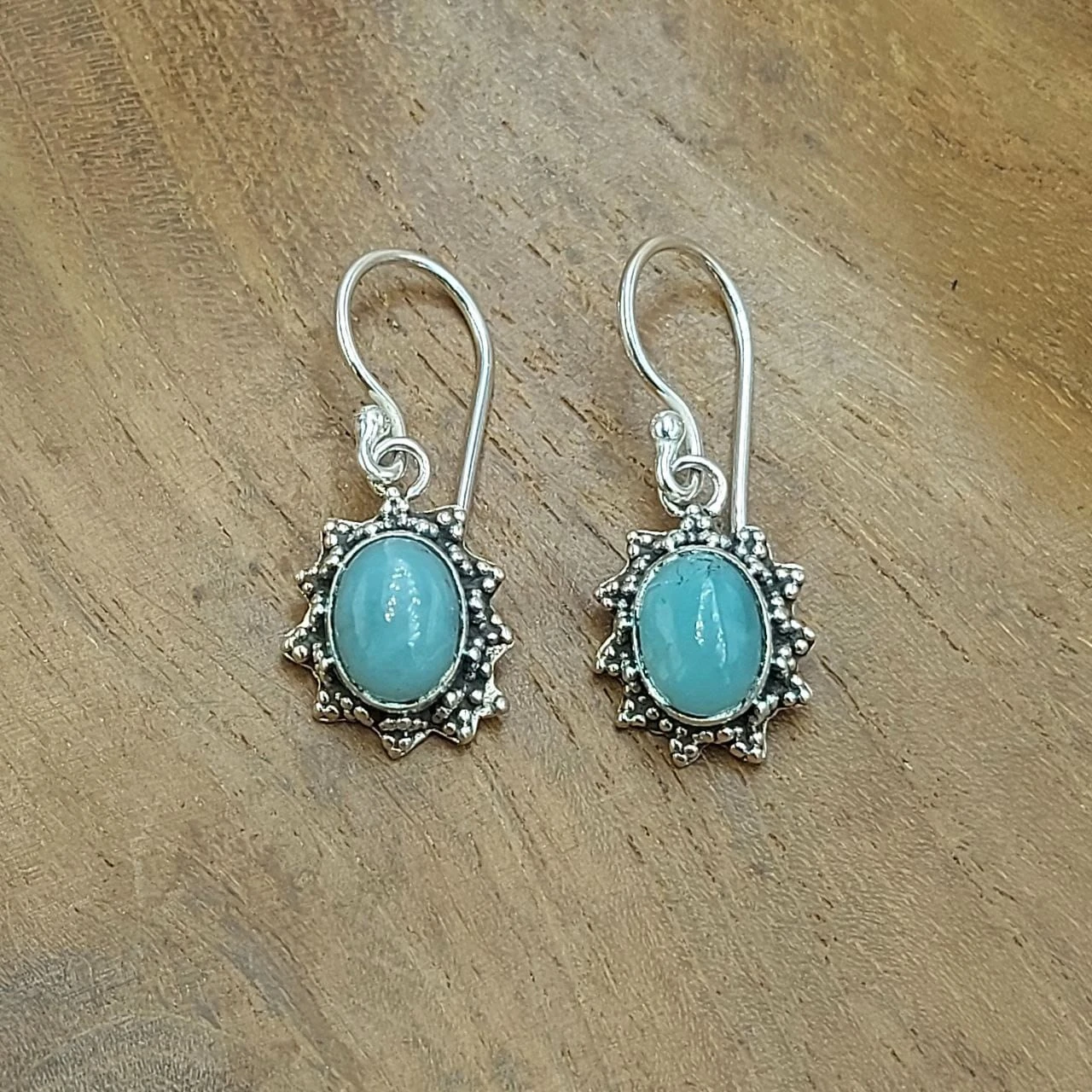 Anting Perak Bali Permata Asli Matahari Jawan E1821 - Gambar 3