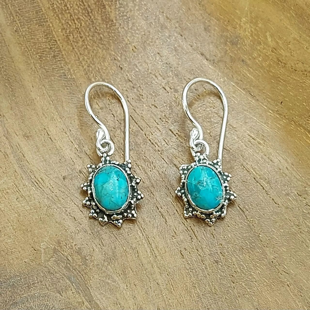 Anting Perak Bali Permata Asli Matahari Jawan E1821 - Gambar 4