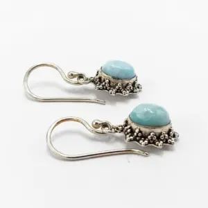 Anting Perak Bali Permata Asli Matahari Jawan E1821 - Gambar 2