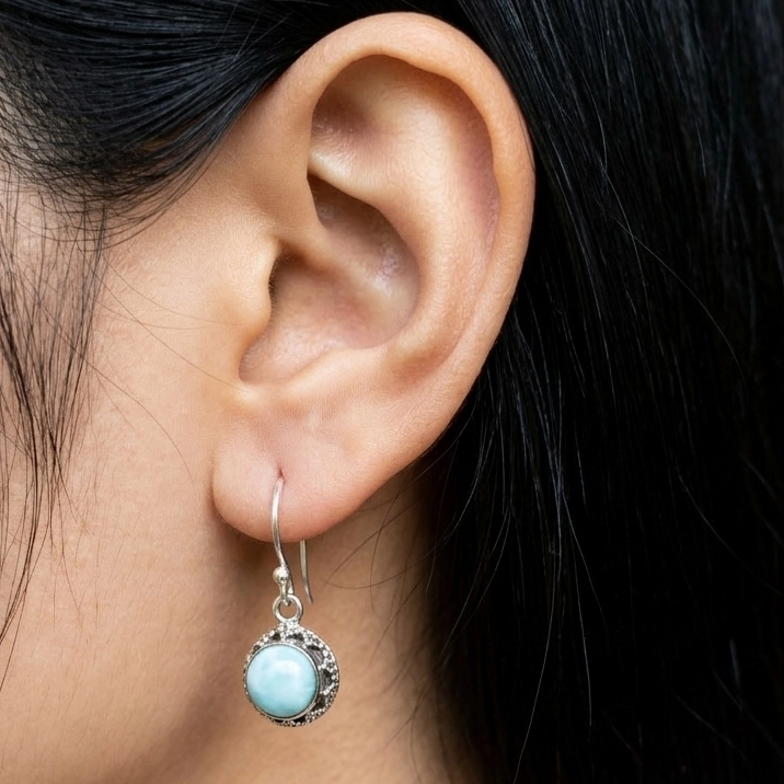 Anting Perak Bali Permata Asli (Jawan Gunung) E1822