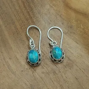 Anting Perak Bali Permata Asli (Jawan Gunung) E1822 - Gambar 4