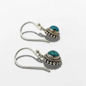 Anting Perak Bali Permata Asli (Twisted Wire - Jawan) E1856 - Gambar 2