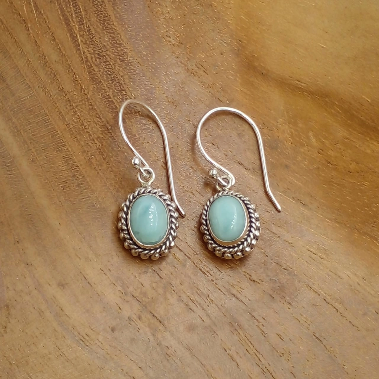 Anting Dangle Permata Perak Bali Asli (Twisted Wire - Jawan) E1858 - Gambar 4