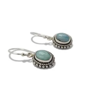 Anting Dangle Permata Perak Bali Asli (Twisted Wire - Jawan) E1858 - Gambar 2