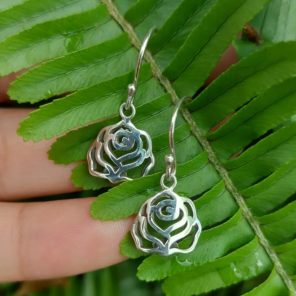Anting Mawar Perak 925 Asli E1941