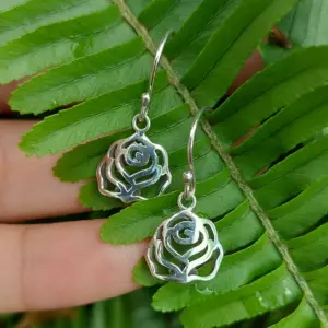 Anting Mawar Perak 925 Asli E1941 - Gambar 5