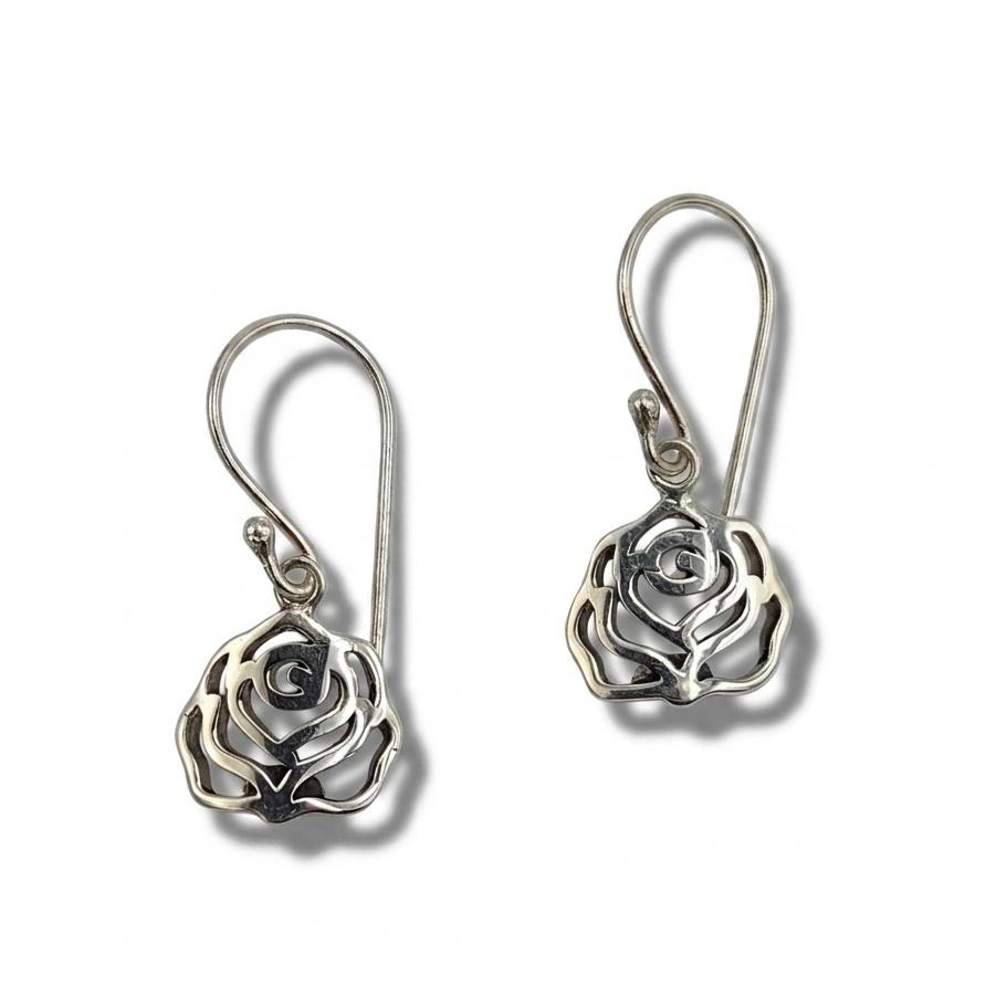Anting Mawar Perak