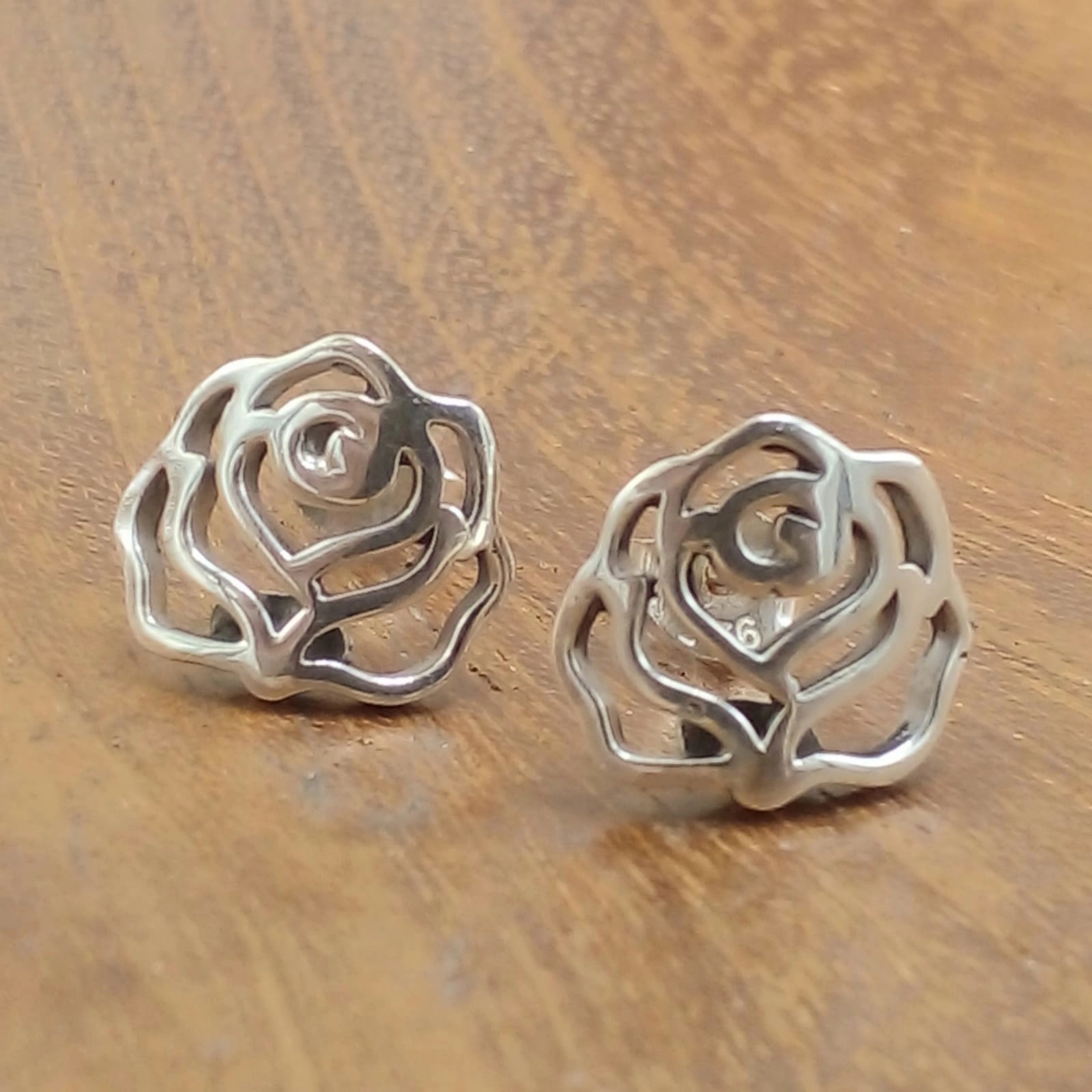Anting Tusuk Mawar Perak 925 Asli E1942 - Gambar 3