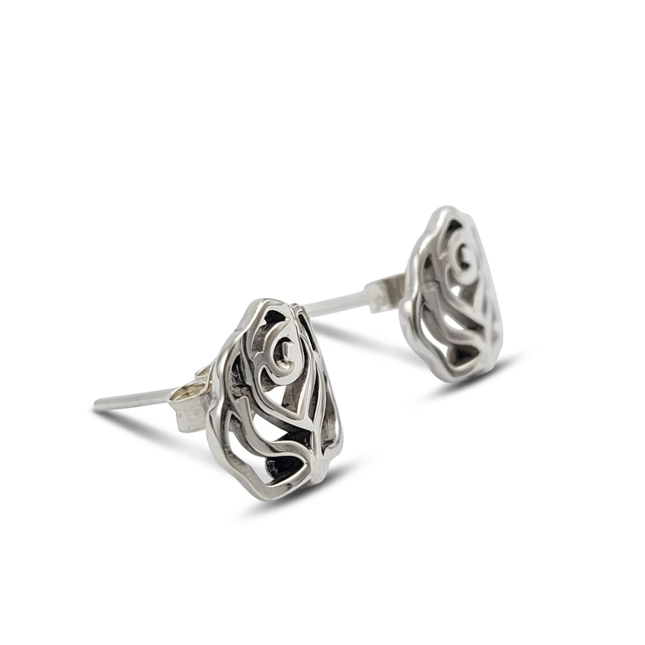 Anting Tusuk Mawar Perak 925 Asli E1942