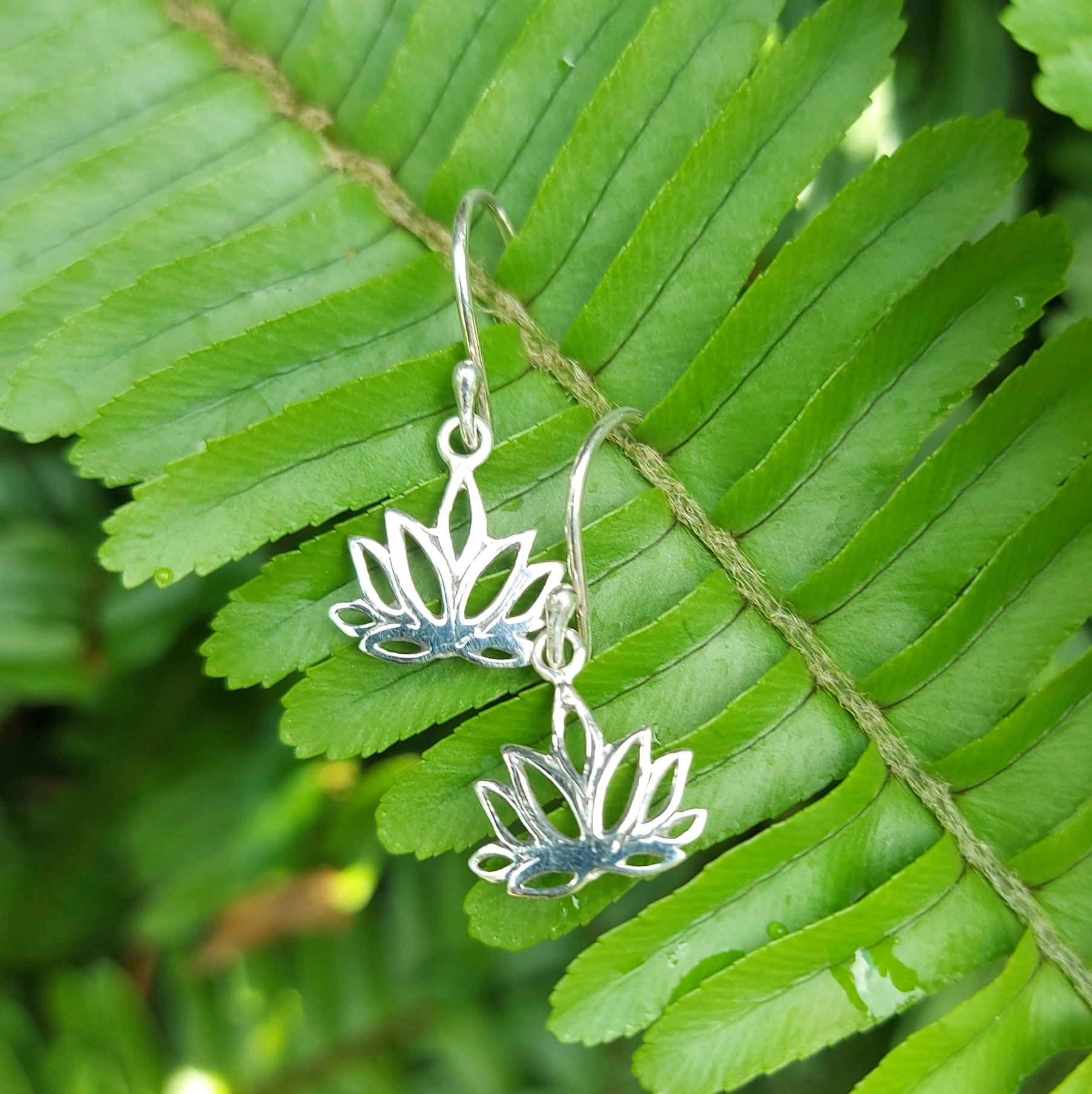 Anting Lotus Perak 925 Asli E1943 - Gambar 5