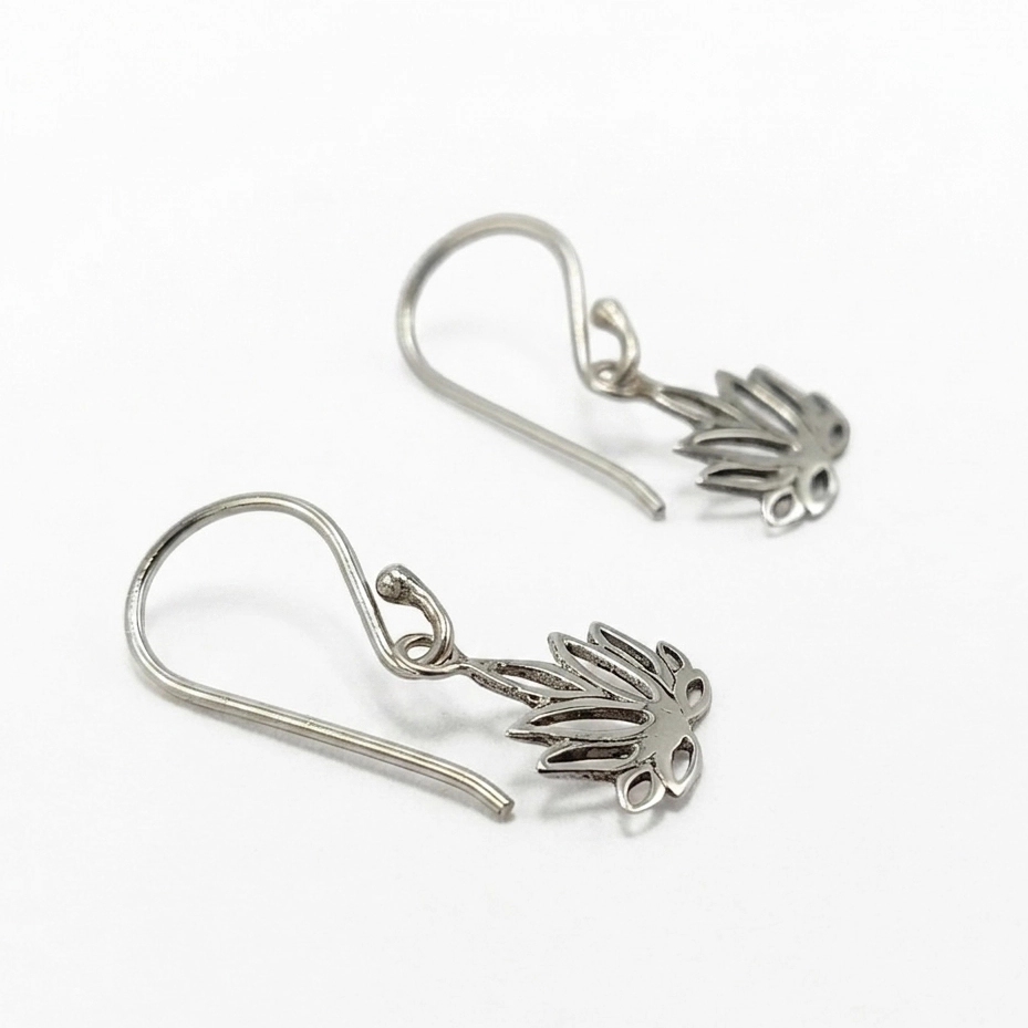 Anting Lotus Perak 925 Asli E1943