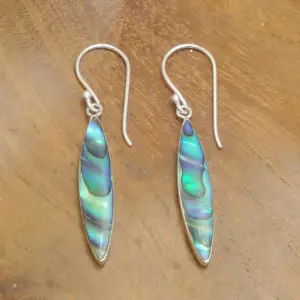 Anting Perak Kerang Markis Panjang (Shell Earrings) E1958 - Gambar 3