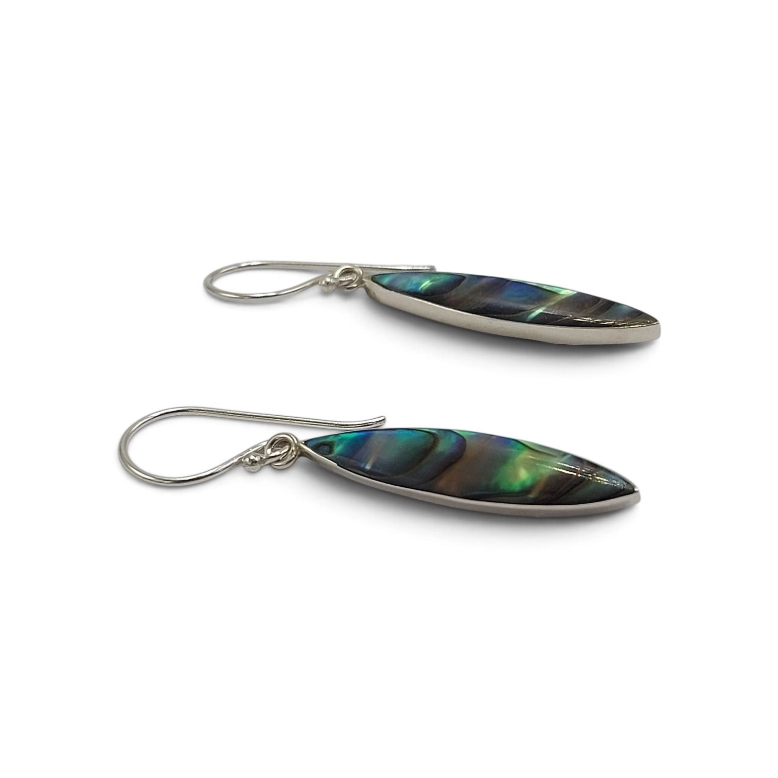 Anting Perak Kerang Markis Panjang (Shell Earrings) E1958 - Gambar 2