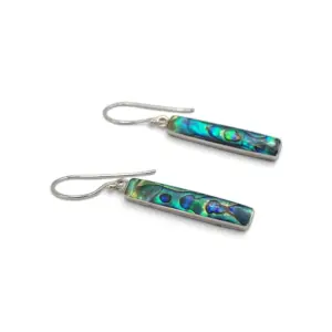 Anting Perak Kerang Persegi Panjang (Shell Earrings) E1959 - Gambar 2