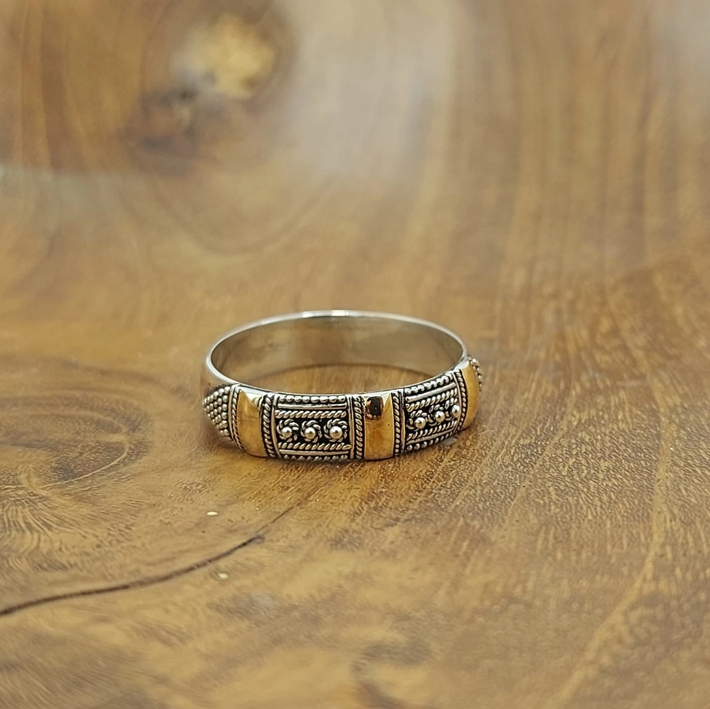 Cincin Perak Bali | Bali Band Rings R467 - Gambar 3