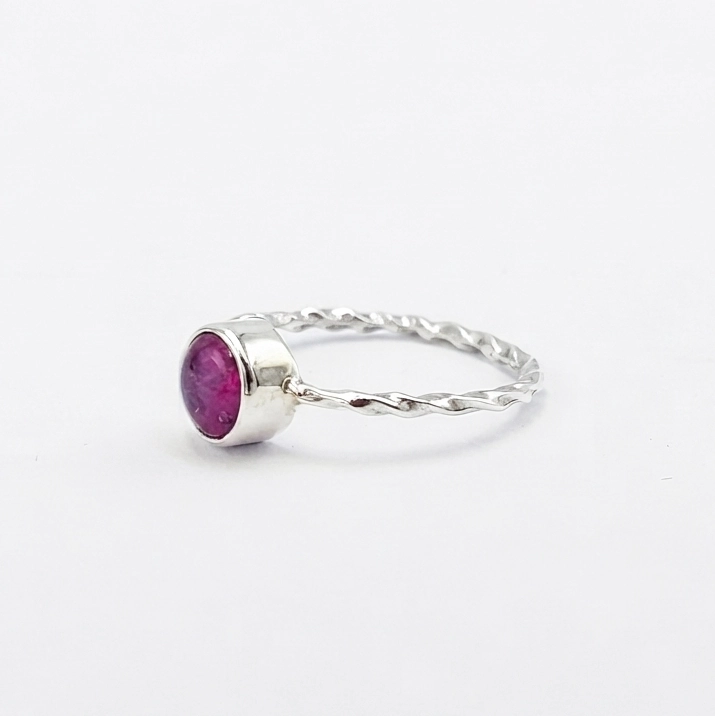 Cincin Perak 925 Wanita Permata Ruby R669
