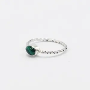 Cincin Perak 925 Wanita Permata R677 - Gambar 2