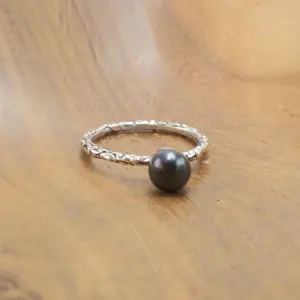 Cincin Perak 925 Wanita Mutiara (Bun) R683 - Gambar 4
