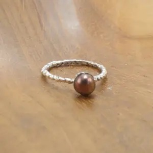 Cincin Perak 925 Wanita Mutiara (Twist) R684 - Gambar 3
