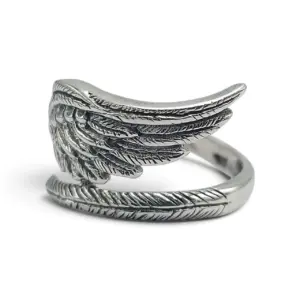 Cincin Sayap Malaikat Perak Asli R791 - Gambar 2