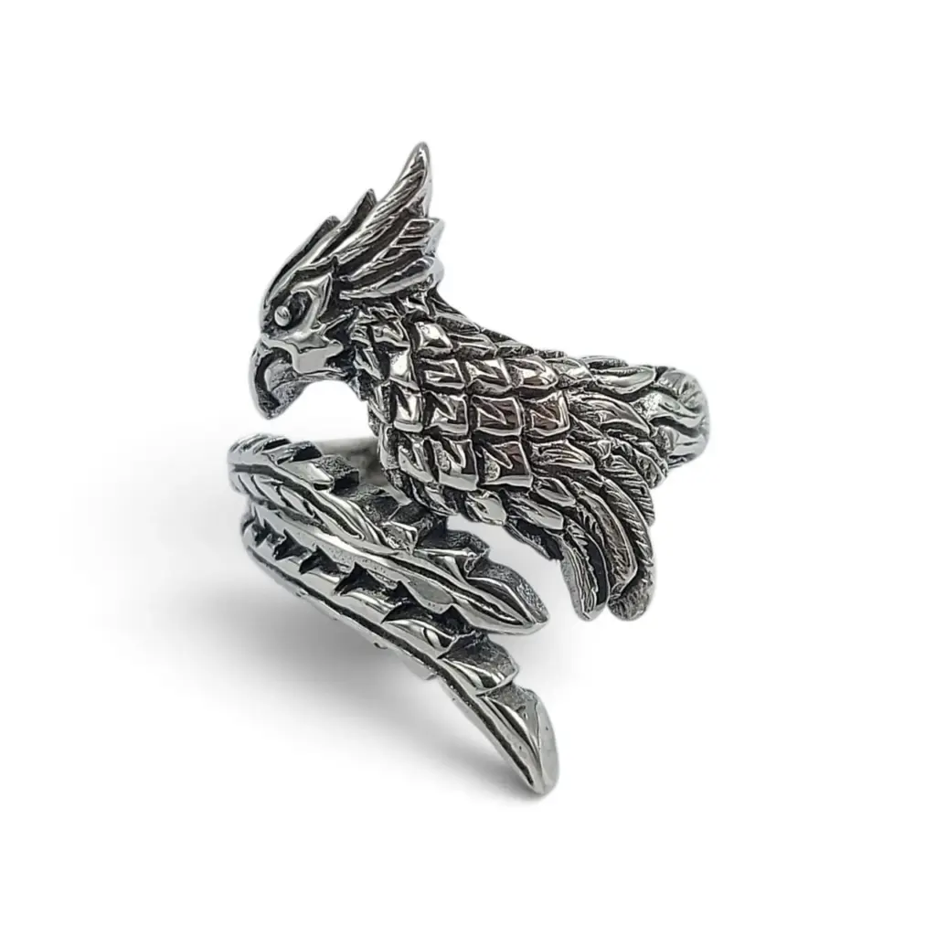 Cincin Phoenix Perak Asli R792