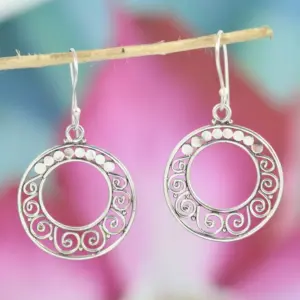 Anting Perak 925 Filigree Asli Bali A208 - Gambar 2