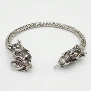 Gelang Kepala Naga Perak