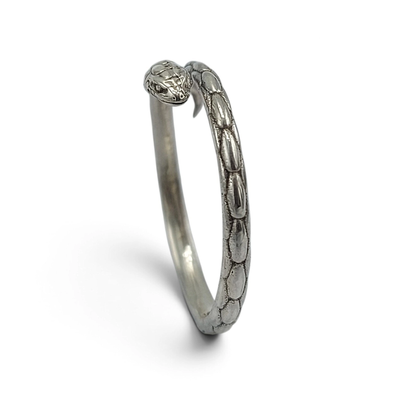 Cincin Perak Ular Kecil Asli Bali R786 - Gambar 2