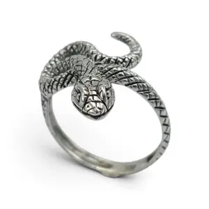 Cincin Perak Ular Asli Bali R794 - Gambar 2