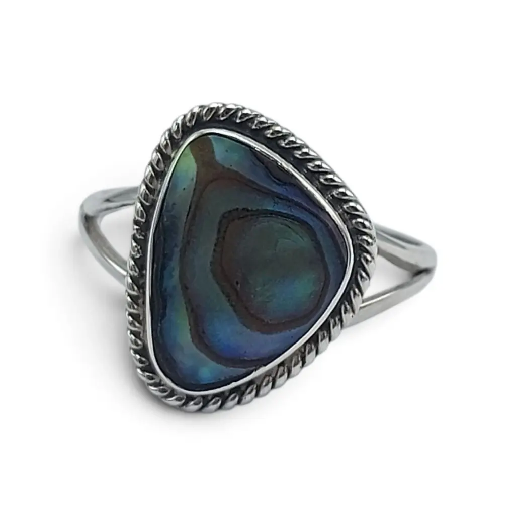 cincin perak abalone