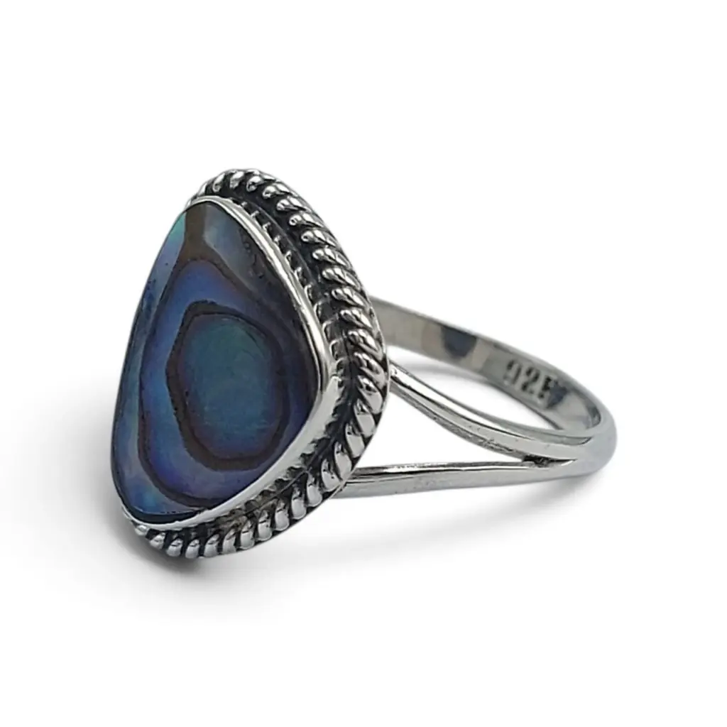 Cincin Perak Abalone Asli R798
